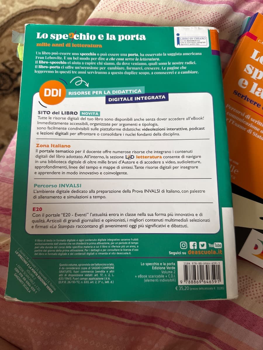 SPECCHIO E LA PORTA - EDIZIONE VERDE - MILLE ANNI DI LETTERATURA (LO) - foto 2