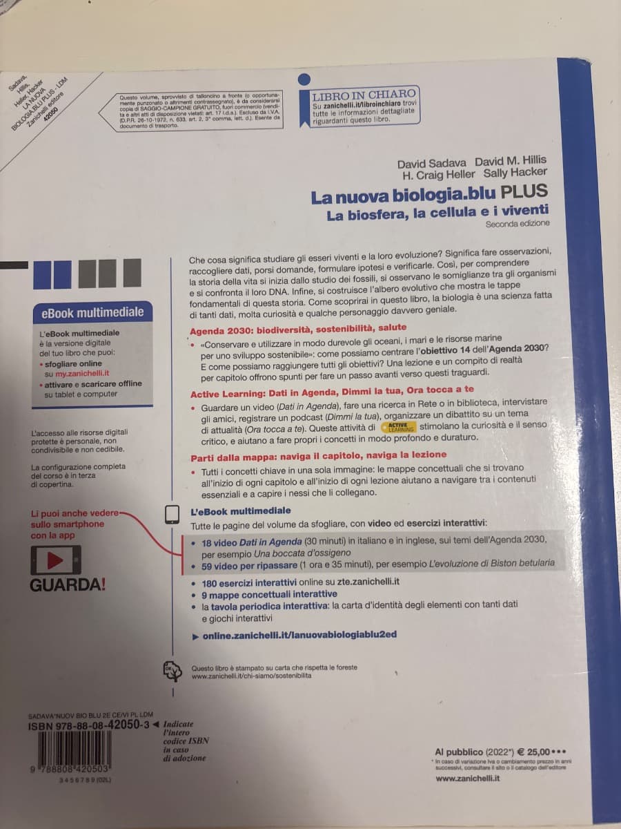 NUOVA BIOLOGIA.BLU 2ED. (LA) - LA BIOSFERA, LA CELLULA E I VIVENTI PLUS (LDM) - foto 2