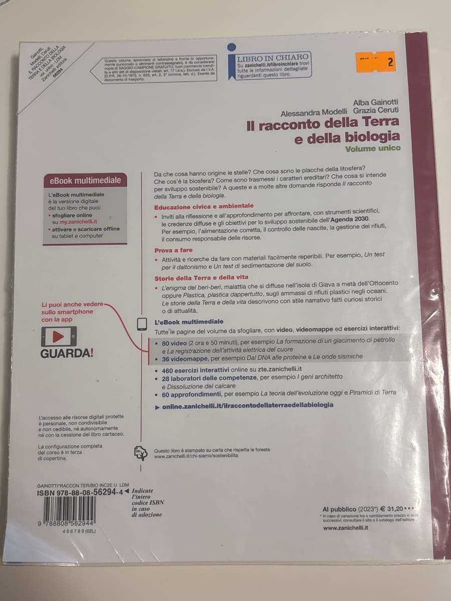 RACCONTO DELLA TERRA E DELLA BIOLOGIA (IL) - VOL. UNICO (LDM) - foto 2