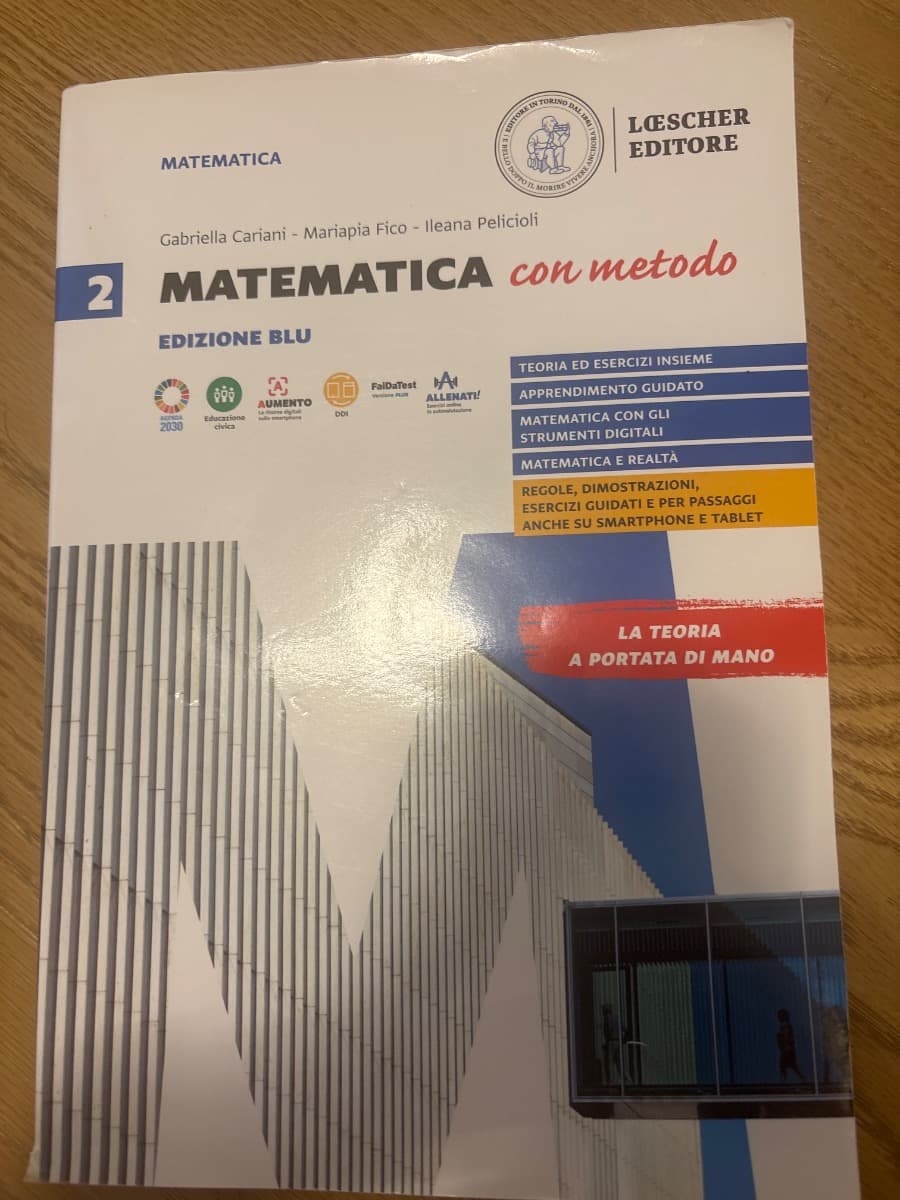 MATEMATICA CON METODO ED.BLU VOL.2 - foto 1