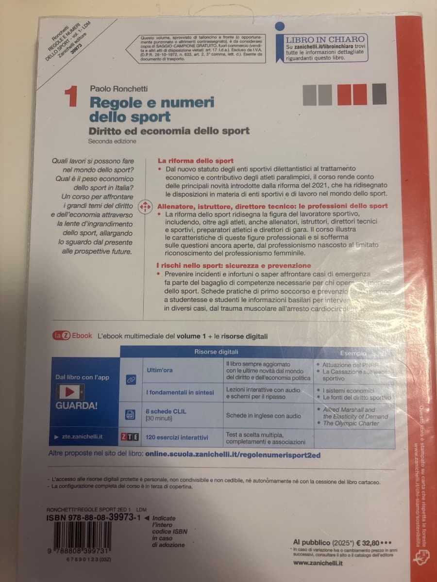 REGOLE E NUMERI DELLO SPORT 2ED. - VOL. 1 (LDM) - foto 2