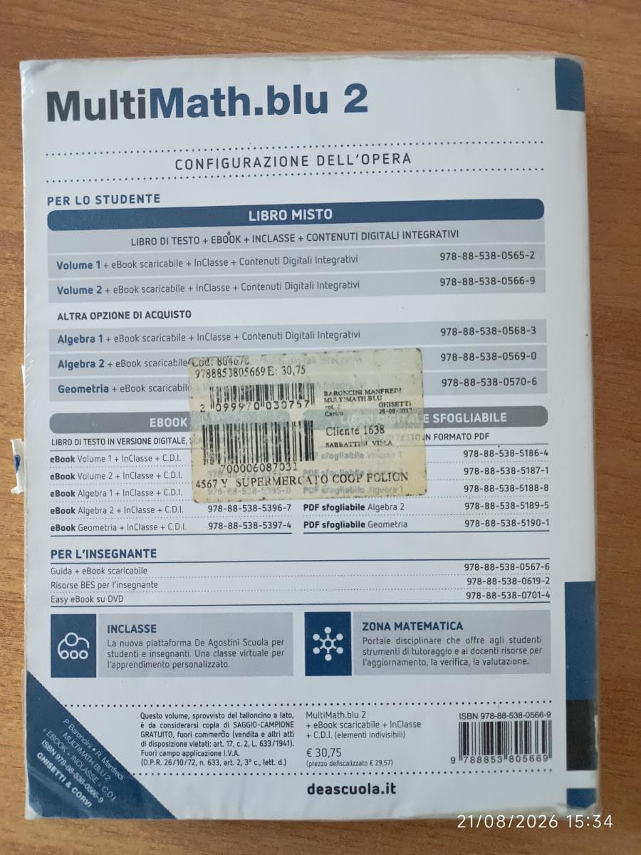 MULTIMATH BLU VOLUME 2 + EBOOK - foto 2