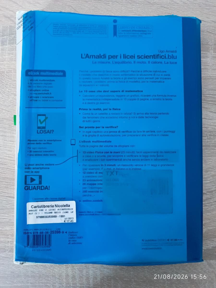 AMALDI PER I LICEI SCIENTIFICI BLU (L') - VOLUME UNICO (LDM) - foto 2