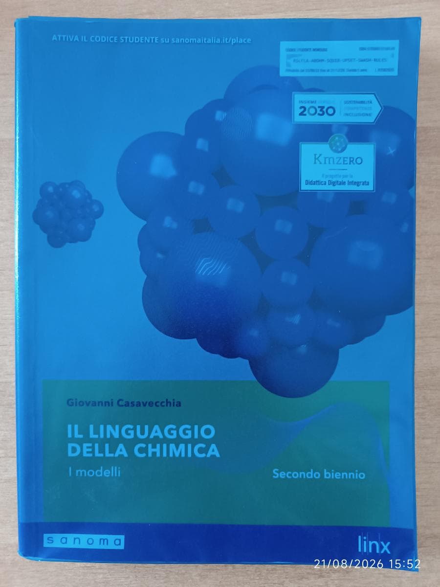LINGUAGGIO DELLA CHIMICA - SECONDO BIENNIO LS (IL) - foto 1