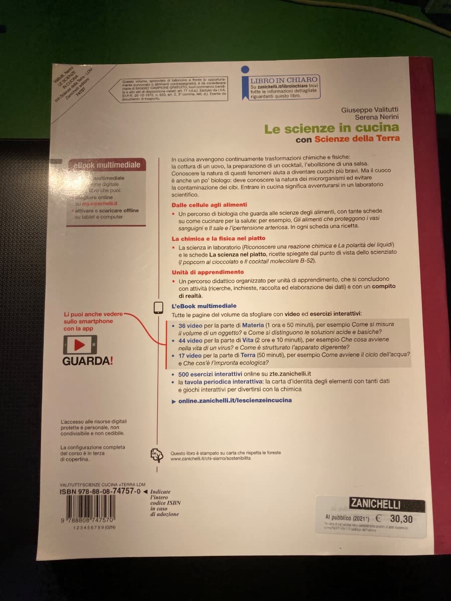 SCIENZE IN CUCINA (LE) - VOLUME UNICO CON SCIENZE DELLA TERRA (LDM) - foto 2