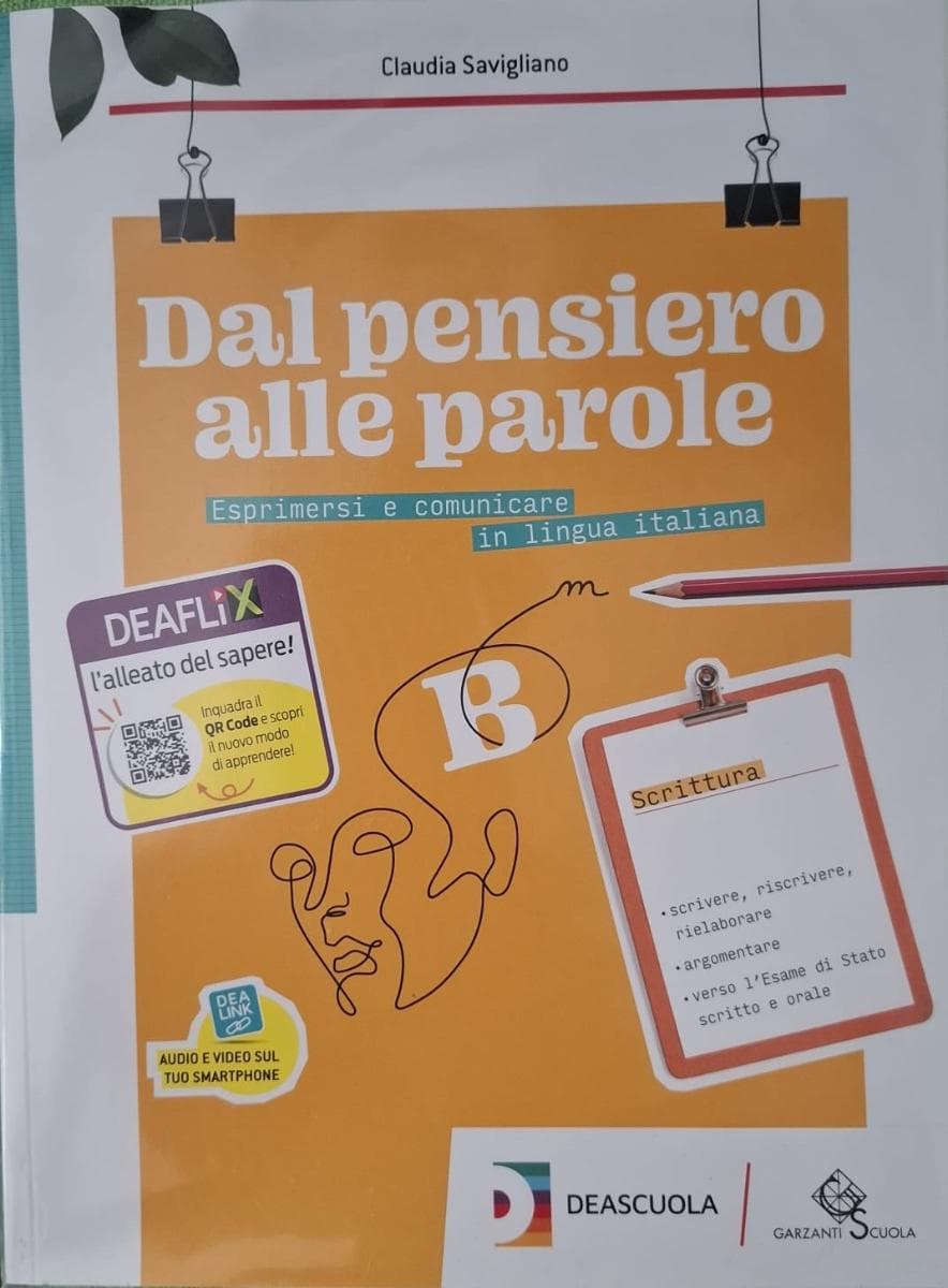 DAL PENSIERO ALLE PAROLE VOLUME A+EBOOK+VOLUME B SCRITTURA+EBOOK - foto 2
