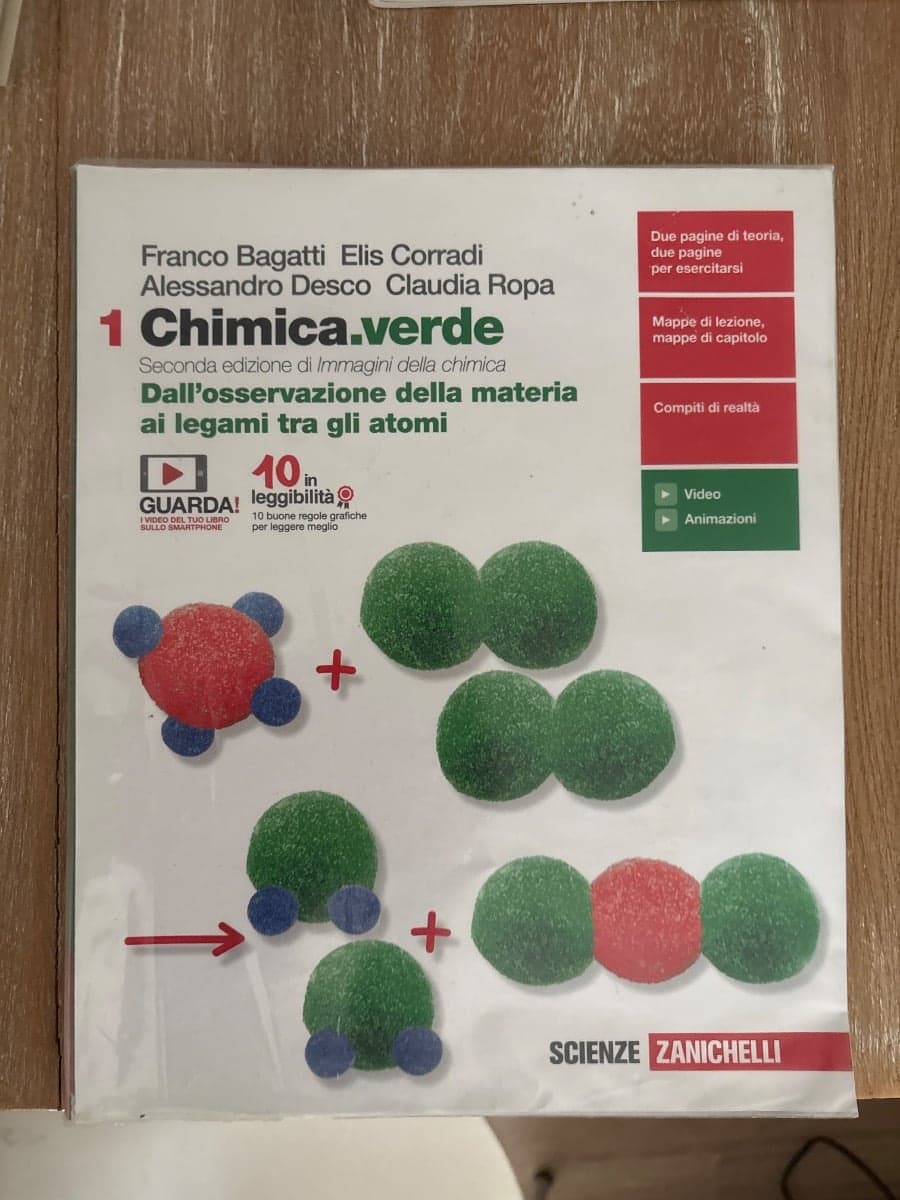 CHIMICA.VERDE 2ED. DI IMMAGINI DELLA CHIMICA - VOLUME 1 (LDM) - foto 1