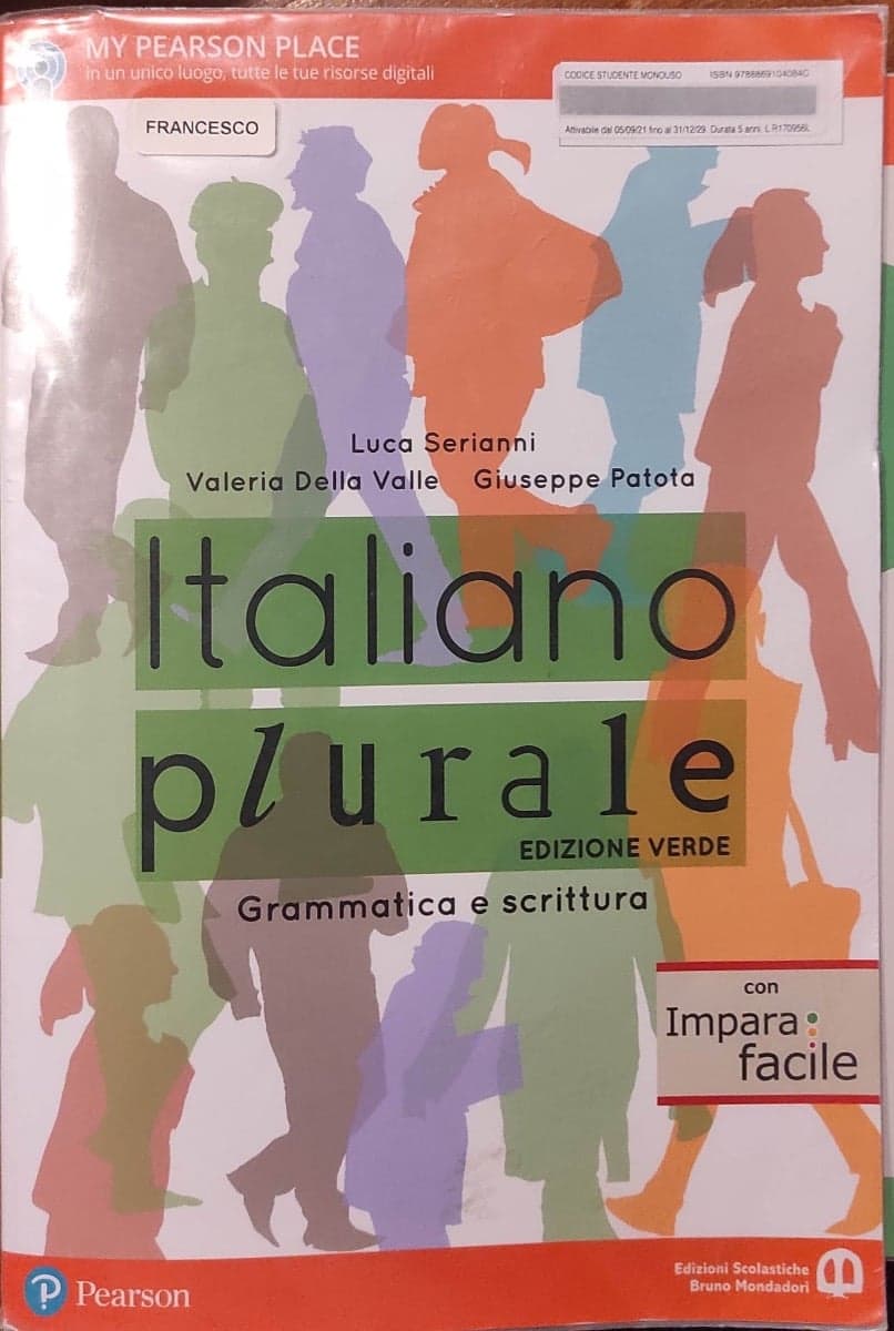 ITALIANO PLURALE EDIZIONE VERDE CON IMPARAFACILE - foto 1