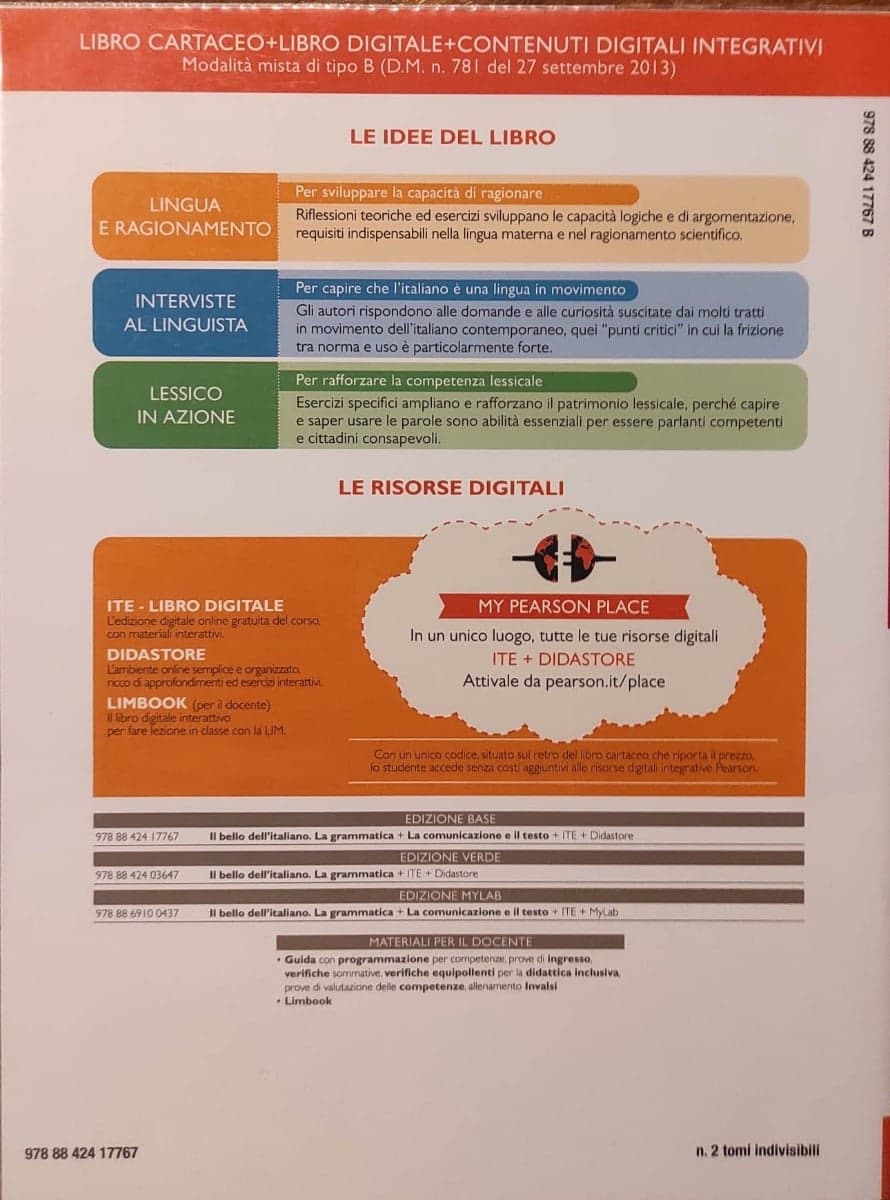 BELLO DELL'ITALIANO (IL) - COMPRENDERE RAGIONARE COMUNICARE - foto 2