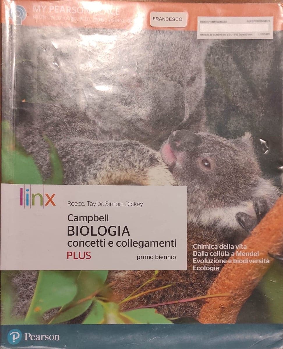 CAMPBELL BIOLOGIA CONCETTI E COLLEGAMENTI PLUS - PRIMO BIENNIO - foto 1