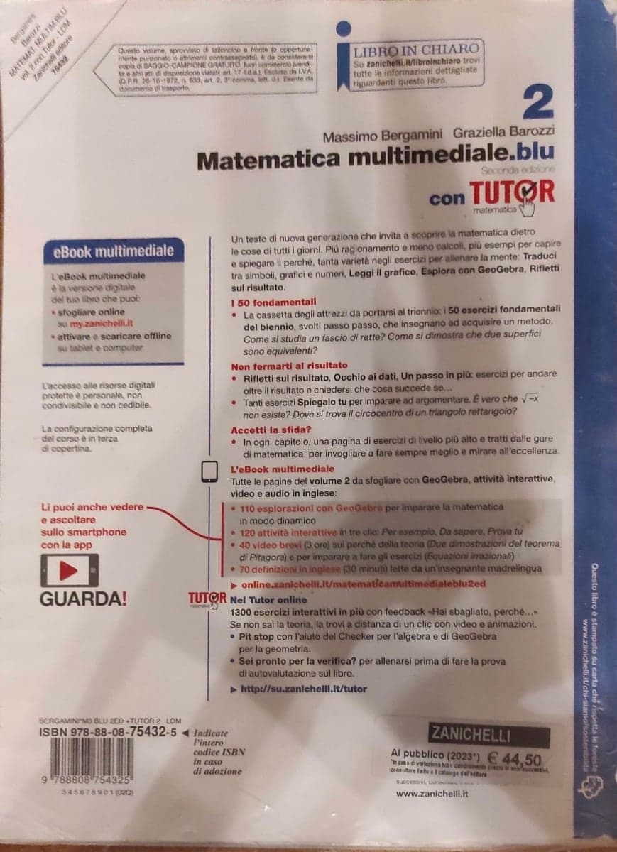 MATEMATICA MULTIMEDIALE.BLU - VOLUME 2 CON TUTOR (LDM) - foto 2