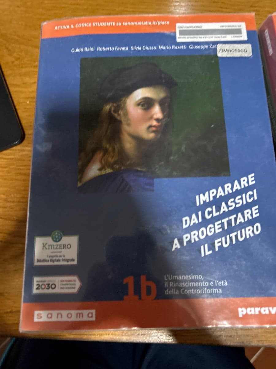 IMPARARE DAI CLASSICI A PROGETTARE IL FUTURO 1B - foto 1