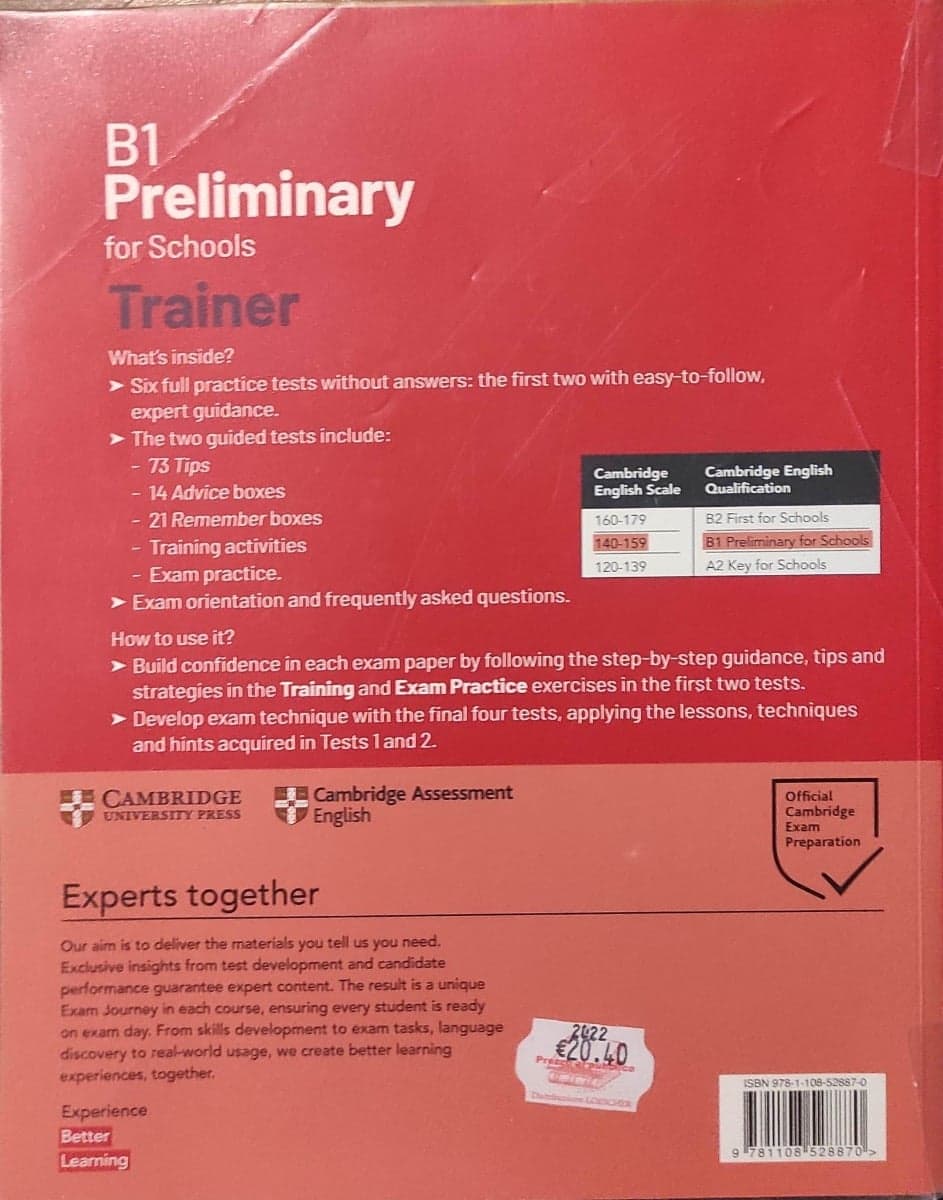PRELIMINARY FOR SCHOOLS TRAINER FOR UPDATED 2020 EXAM - foto 2