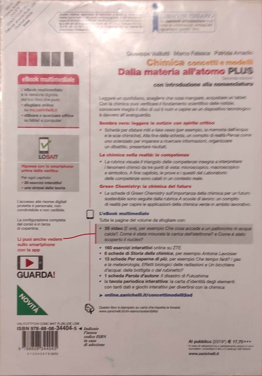 CHIMICA: CONCETTI E MODELLI - DALLA MATERIA ALL'ATOMO PLUS (LDM) - foto 2