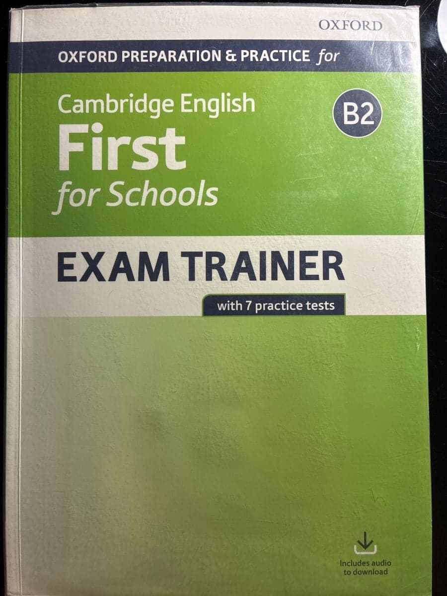 CAMBRIDGE ENGLISH FIRST FOR SCHOOLS EXAM TRAINER - foto 1