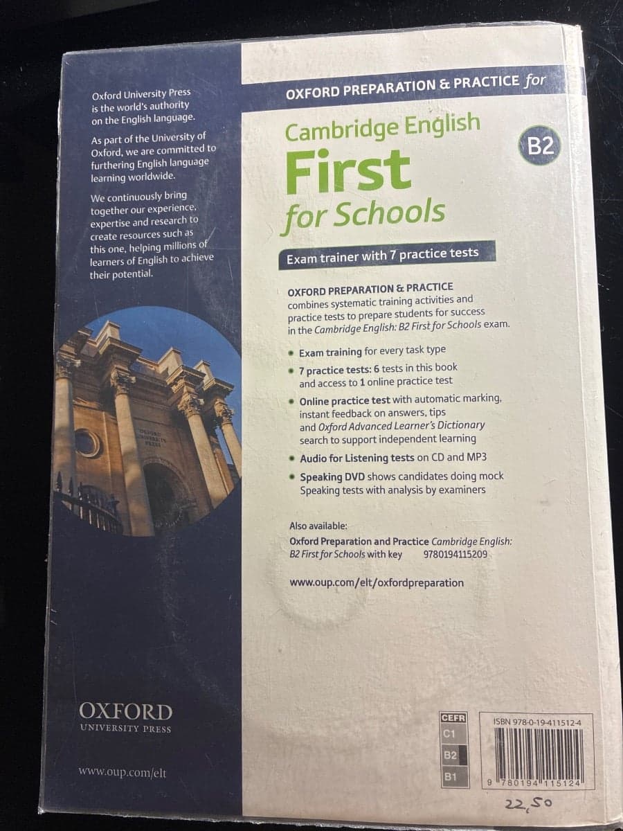 CAMBRIDGE ENGLISH FIRST FOR SCHOOLS EXAM TRAINER - foto 2
