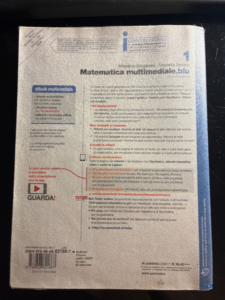 MATEMATICA MULTIMEDIALE.BLU - VOLUME 1 (LDM) - foto 2