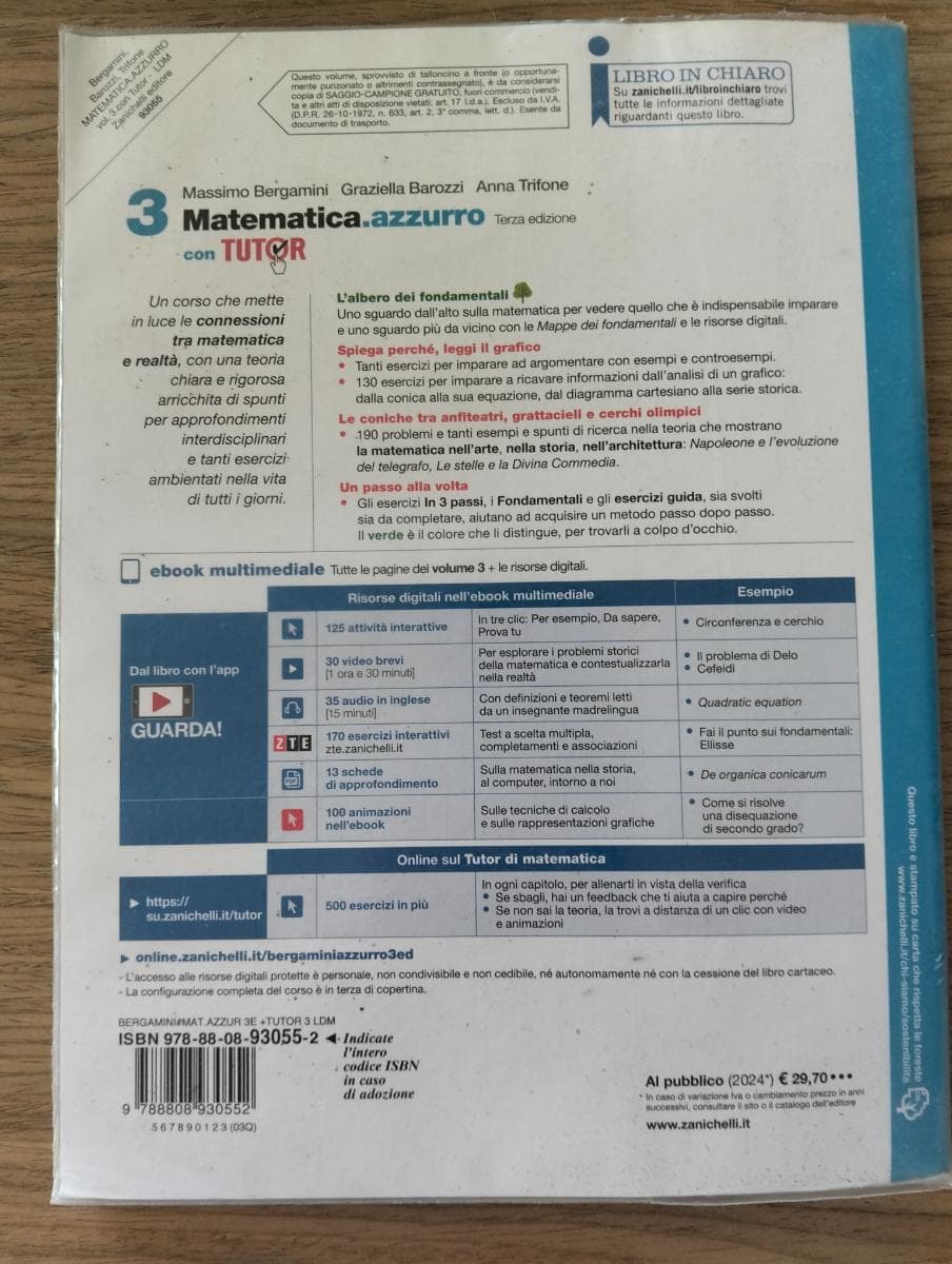 MATEMATICA.AZZURRO 3ED. - VOL. 3 CON TUTOR (LDM) - foto 2