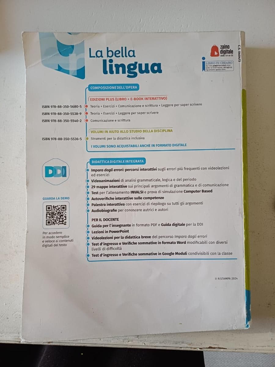 BELLA LINGUA - TEORIA + ESER. +COM. + LEGG. KIT (LA) - foto 2