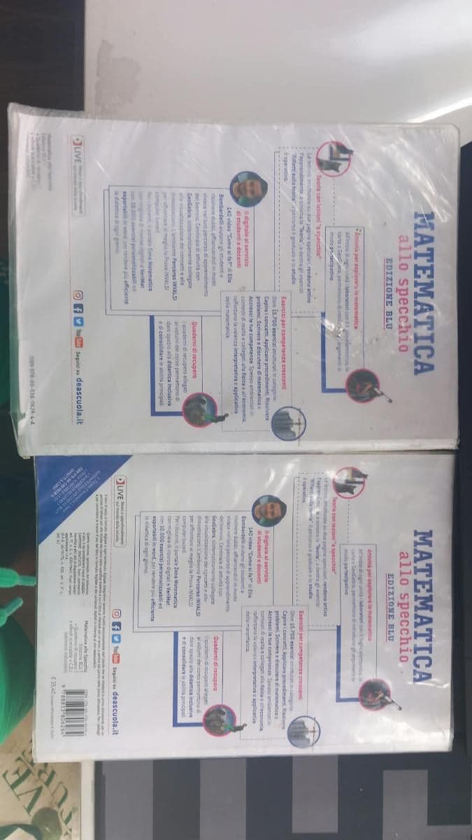 MATEMATICA ALLO SPECCHIO -EDIZIONE BLU -VOL 1 ANNO+QUAD RECUPERO 1 ANNO+EBOOK - foto 2
