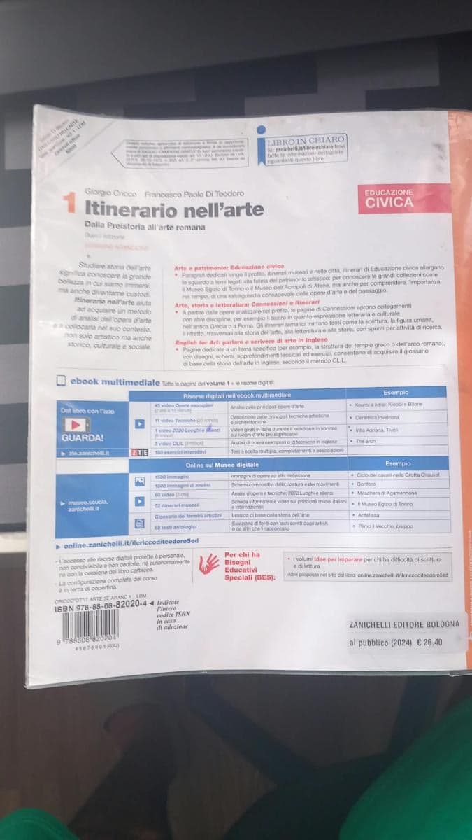 ITINERARIO NELL'ARTE VERSIONE ARANCIONE 5ED - VOLUME 1 (LDM) - foto 2
