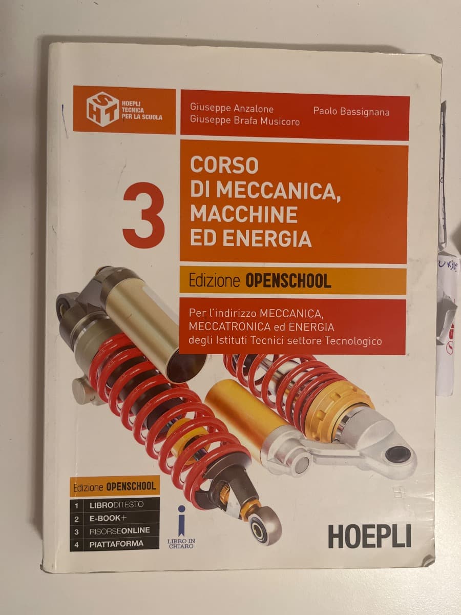 CORSO DI MECCANICA, MACCHINE ED ENERGIA. EDIZIONE OPENSCHOOL - foto 1