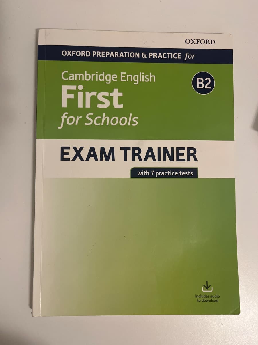 CAMBRIDGE ENGLISH FIRST FOR SCHOOLS EXAM TRAINER - foto 1