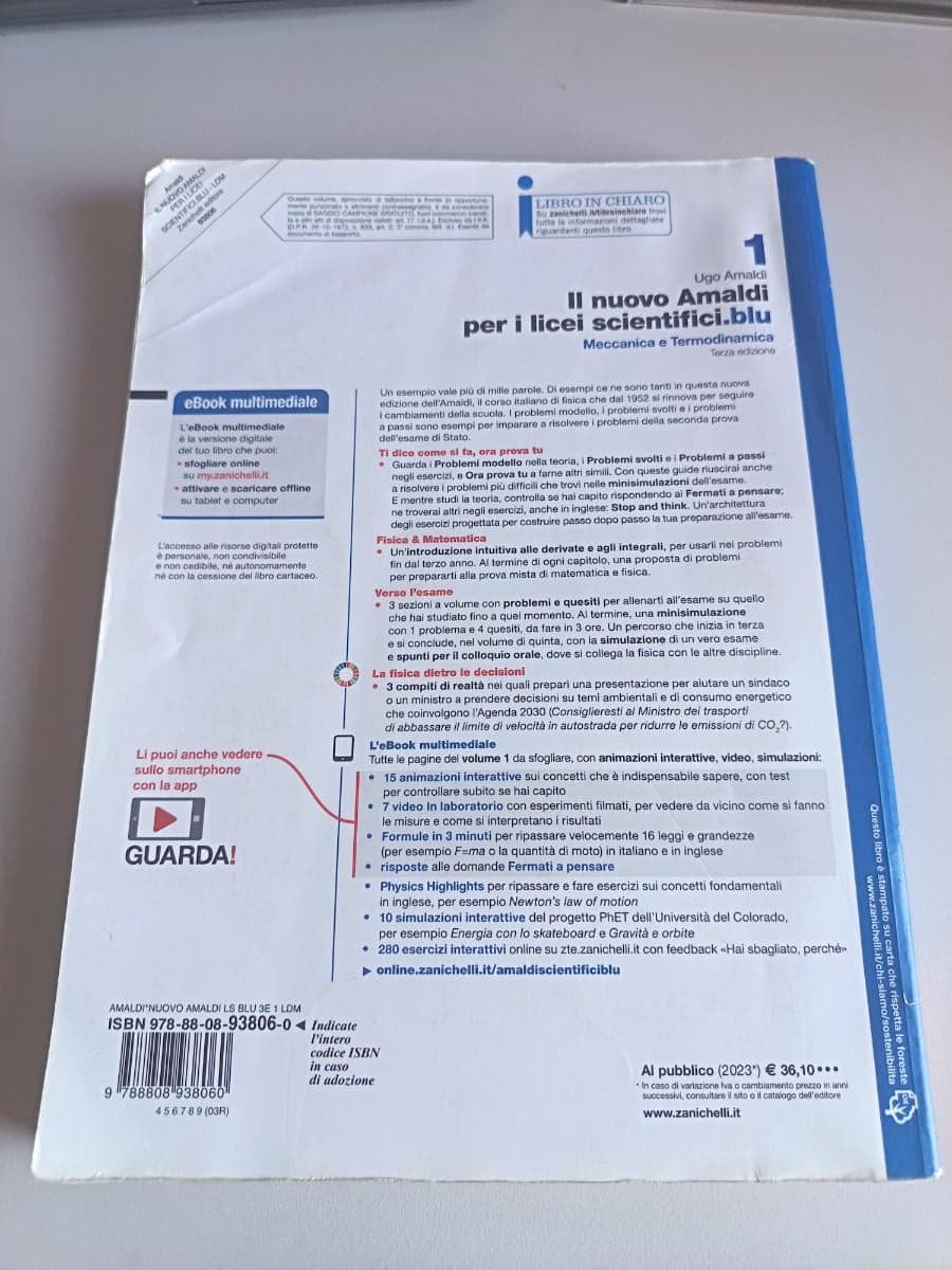 NUOVO AMALDI PER I LICEI SCIENTIFICI.BLU (IL) 3ED. - VOL. 1 (LDM) - foto 2