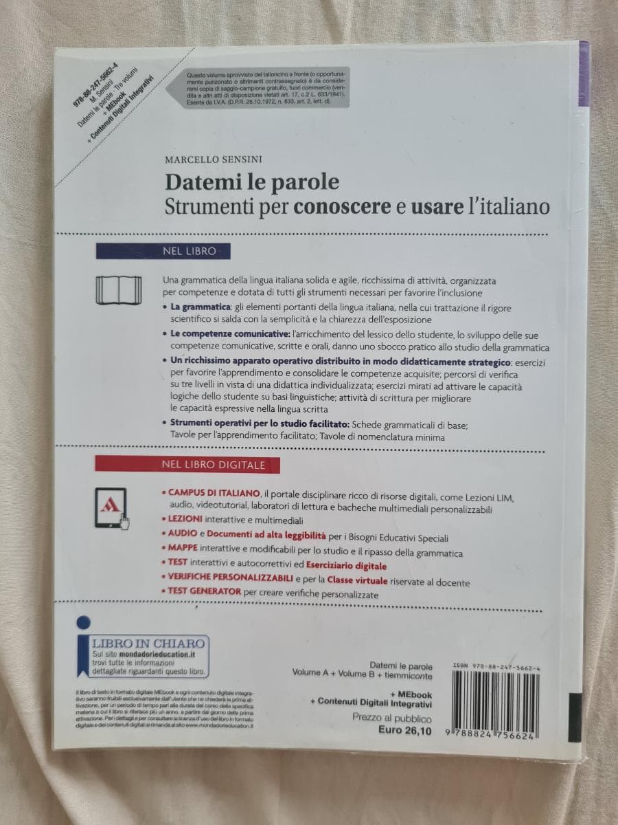 DATEMI LE PAROLE. STRUMENTI PER CONOSCERE E USARE L'ITALIANO - foto 2