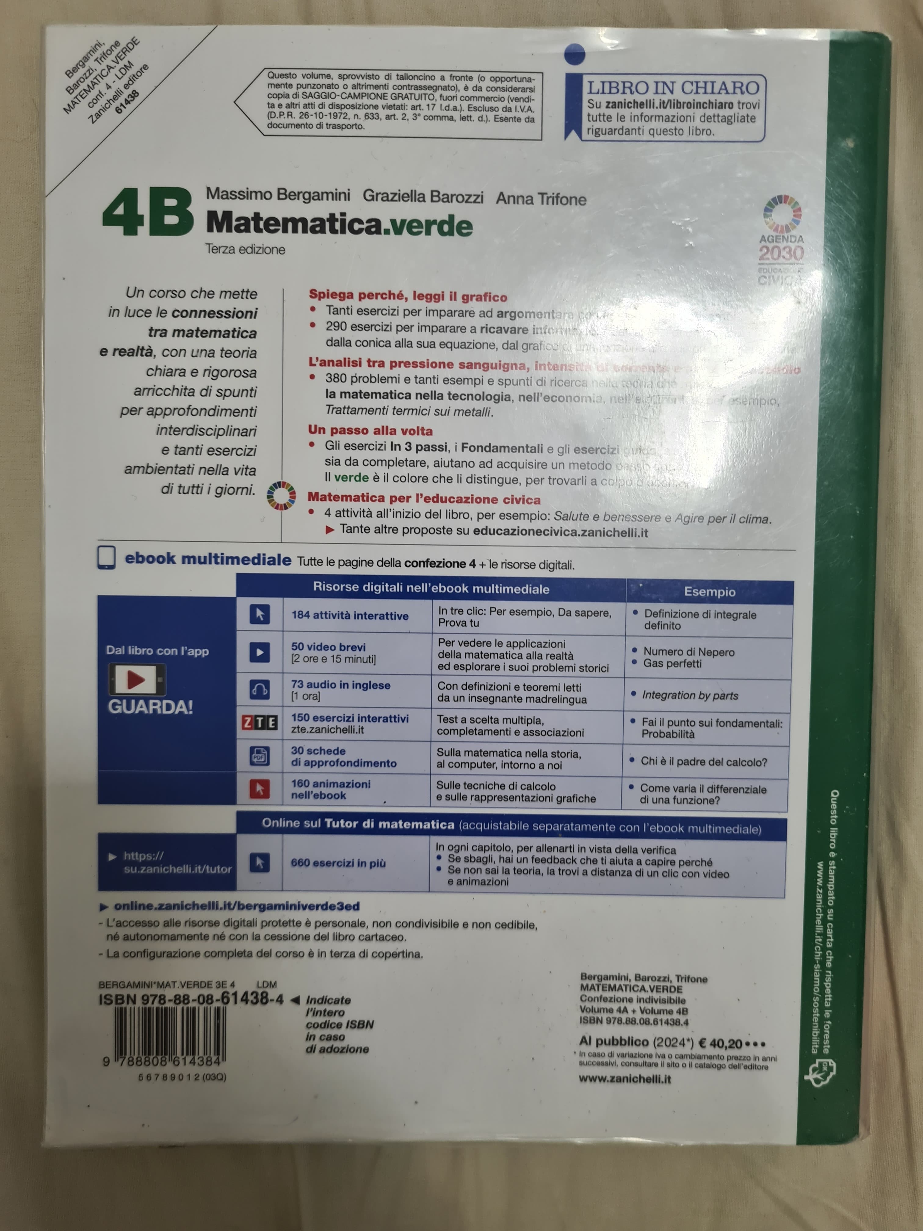 MATEMATICA.VERDE 3ED - CONFEZIONE 4A+4B (LDM) - foto 2