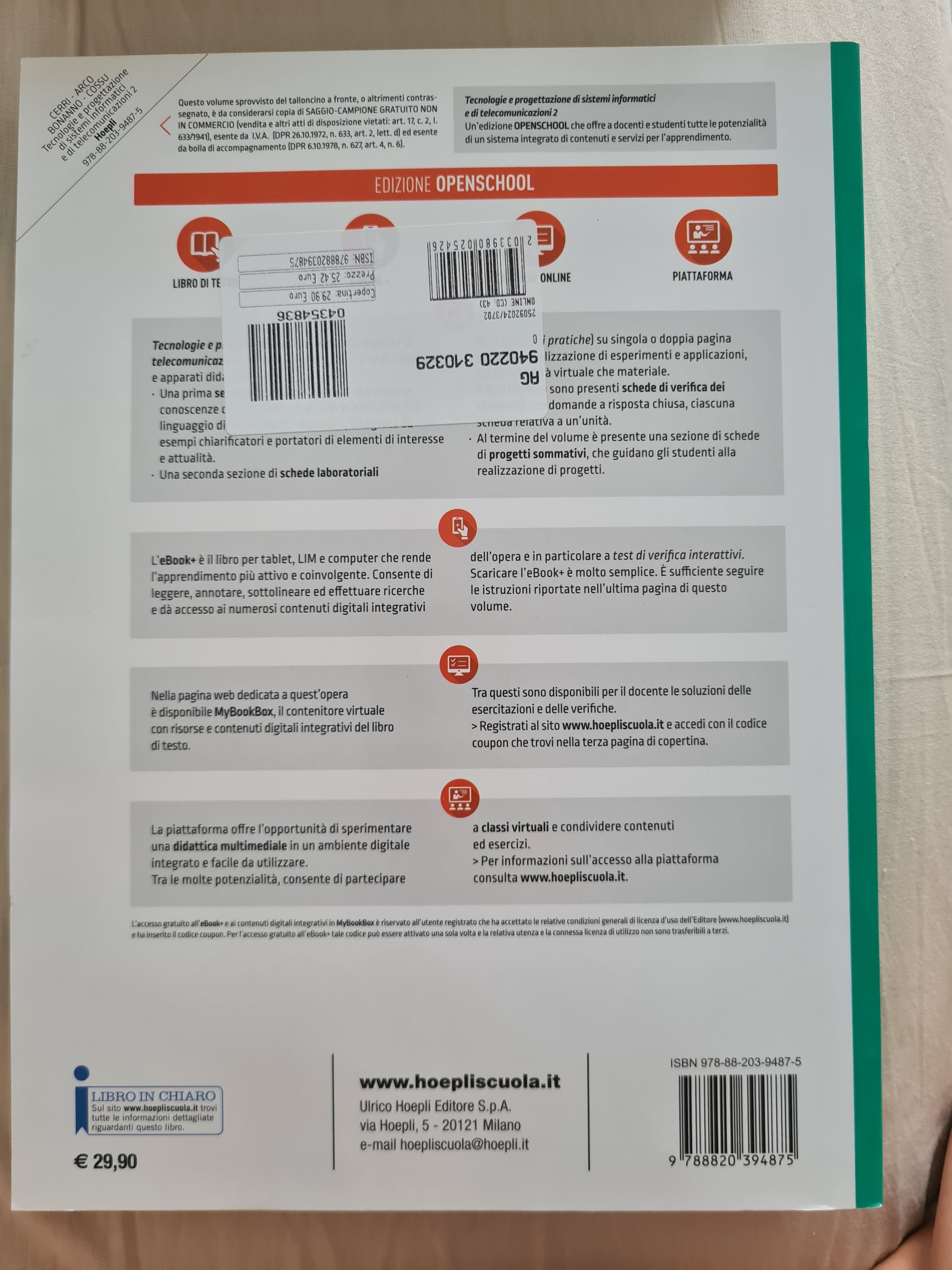TECNOLOGIE E PROGETTAZIONE DI SISTEMI INFORMATICI E DI TELECOMUNICAZIONI - foto 2