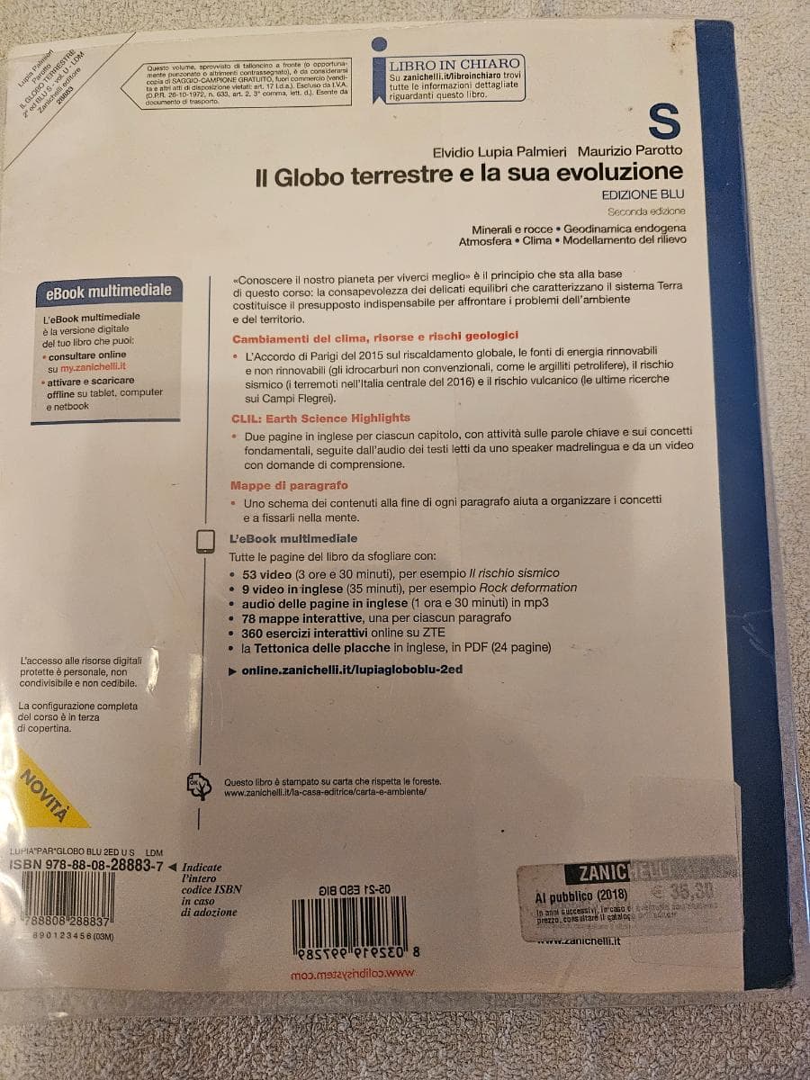 GLOBO TERRESTRE E LA SUA EVOLUZIONE (IL) - EDIZIONE BLU - 2ED - VOL S (LDM) - foto 2