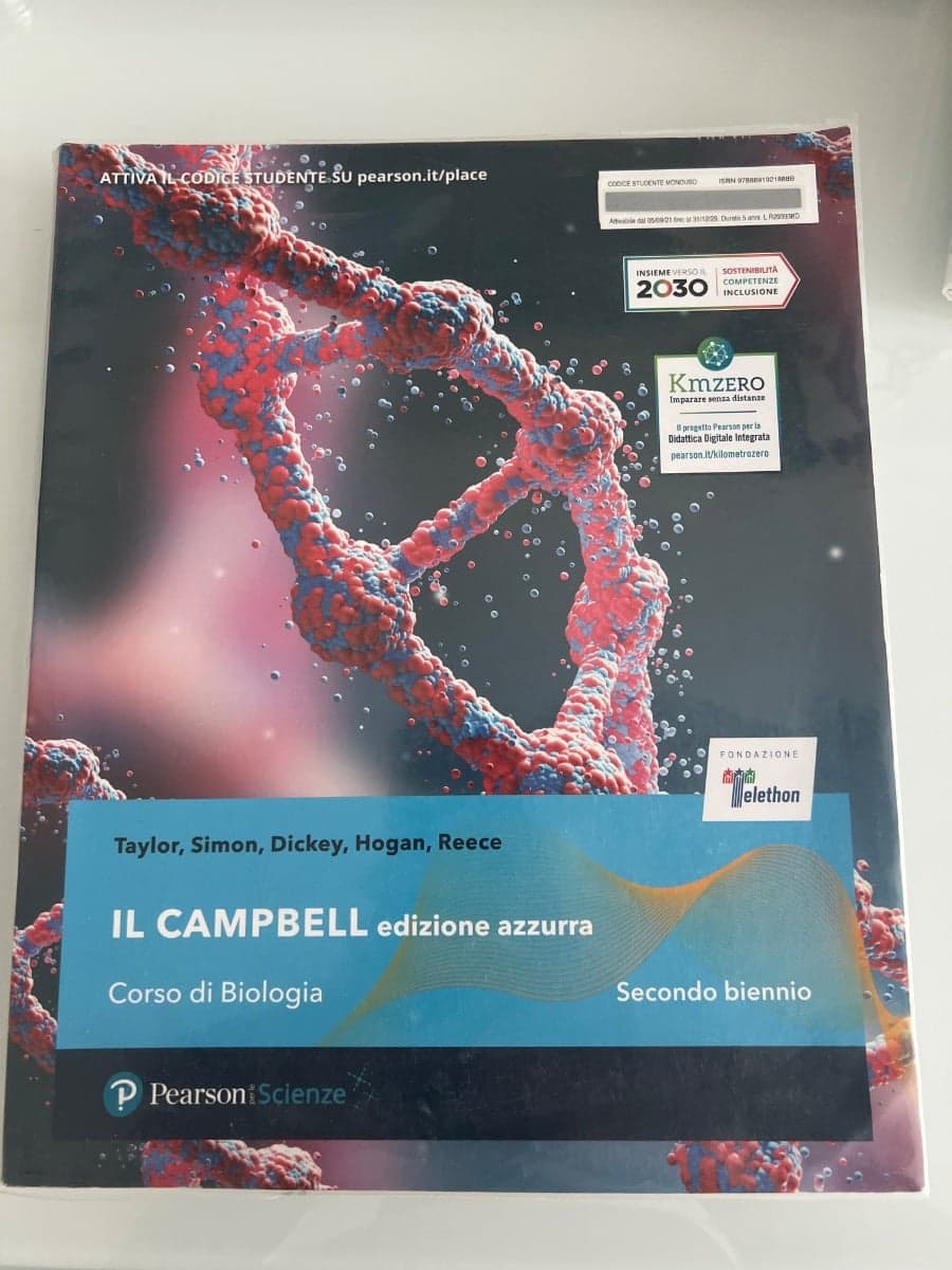 IL CAMPBELL - CORSO DI BIOLOGIA - EDIZIONE AZZURRA - SECONDO BIENNIO - foto 1
