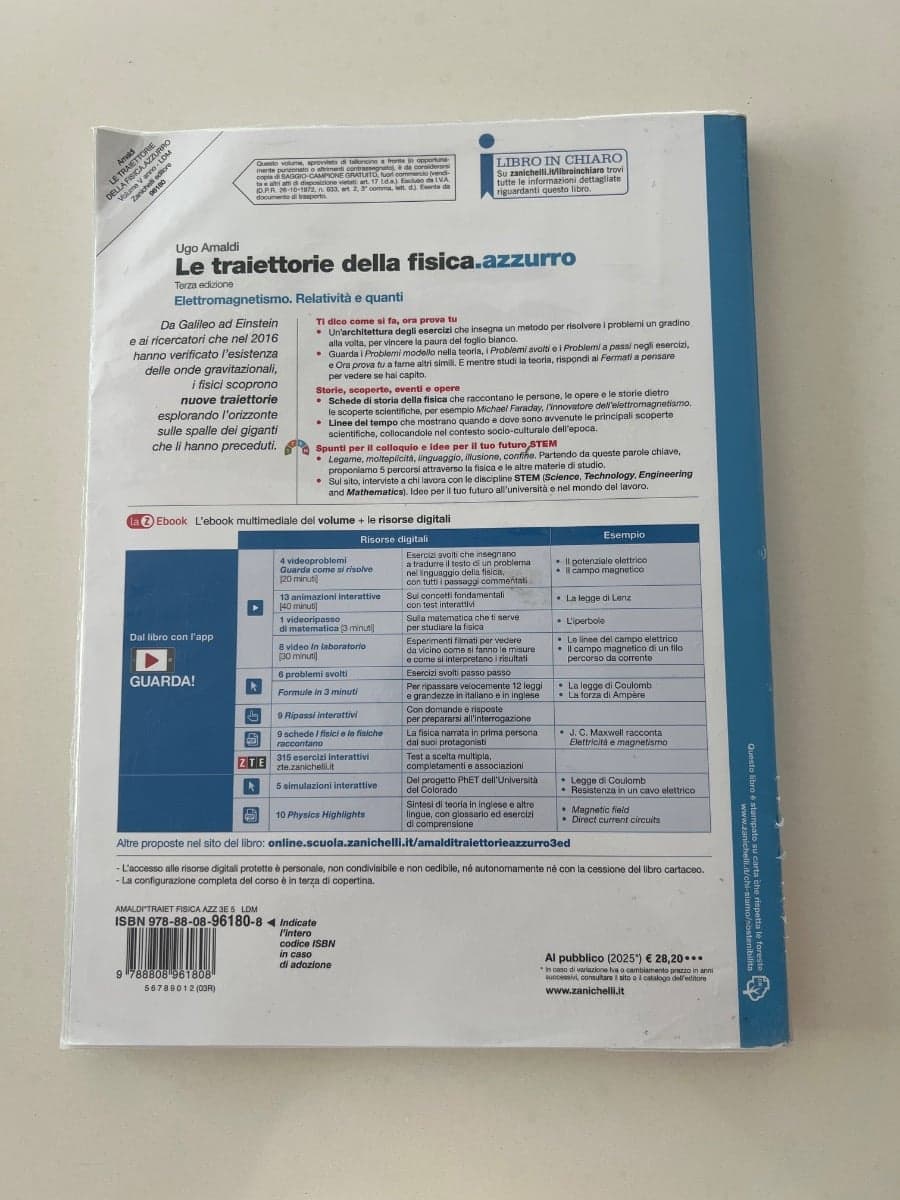 TRAIETTORIE DELLA FISICA.AZZURRO (LE) 3ED. - VOLUME PER IL QUINTO ANNO (LDM) - foto 2