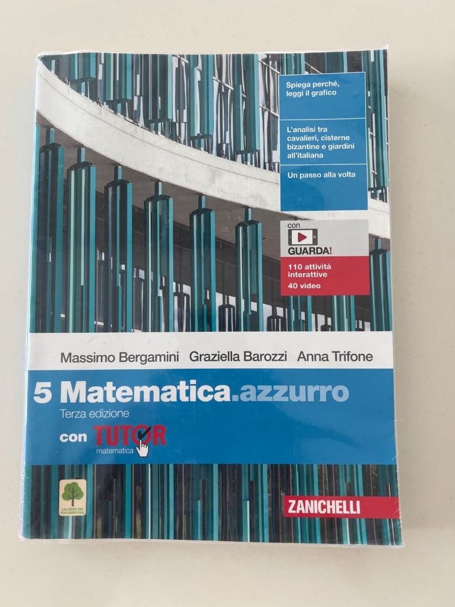 MATEMATICA.AZZURRO 3ED. - VOL. 5 CON TUTOR (LDM) - foto 1