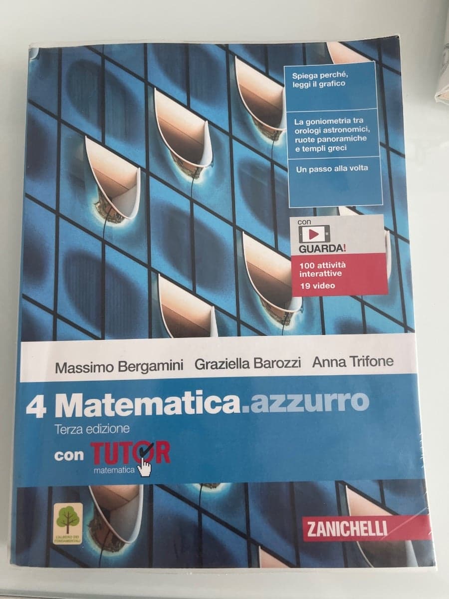 MATEMATICA.AZZURRO 3ED. - VOL. 4 CON TUTOR (LDM) - foto 1