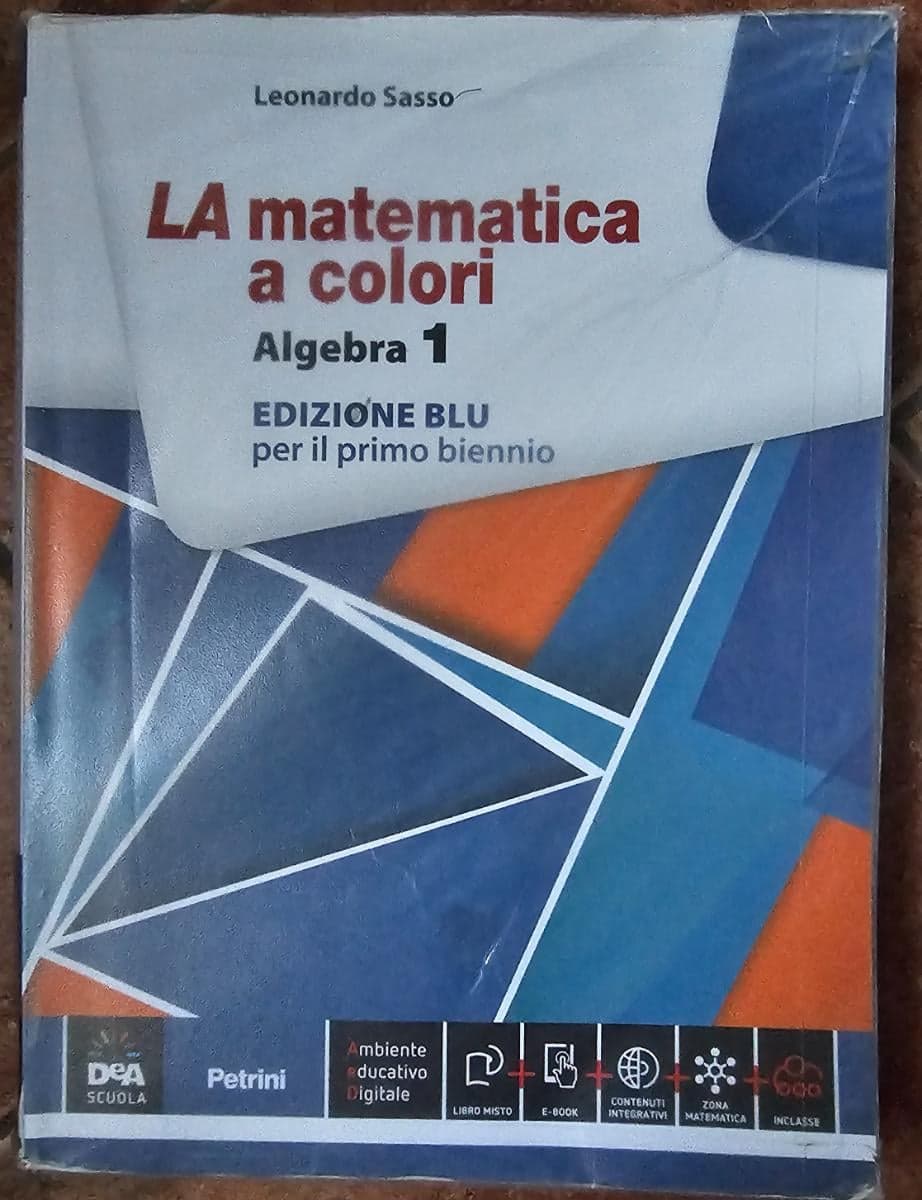 MATEMATICA A COLORI (LA) EDIZIONE BLU ALGEBRA 1 + EBOOK - foto 1