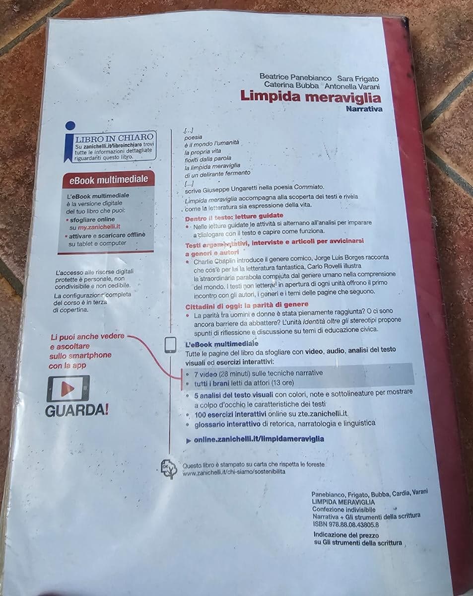 LIMPIDA MERAVIGLIA - CONF. NARRATIVA + GLI STRUMENTI DELLA SCRITTURA (LDM) - foto 2