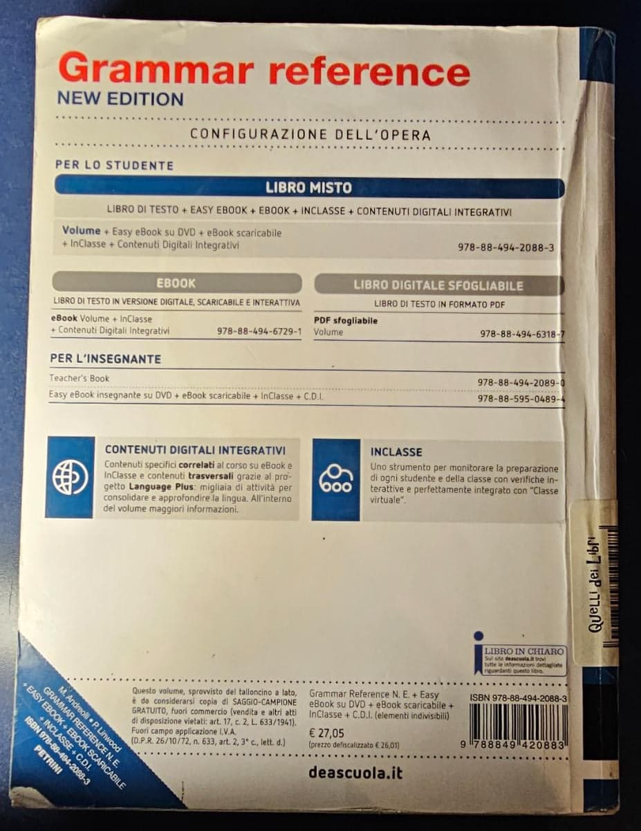 GRAMMAR REFERENCE NEW EDITION - VOLUME + EASY BOOK (SU DVD) + EBOOK - foto 2