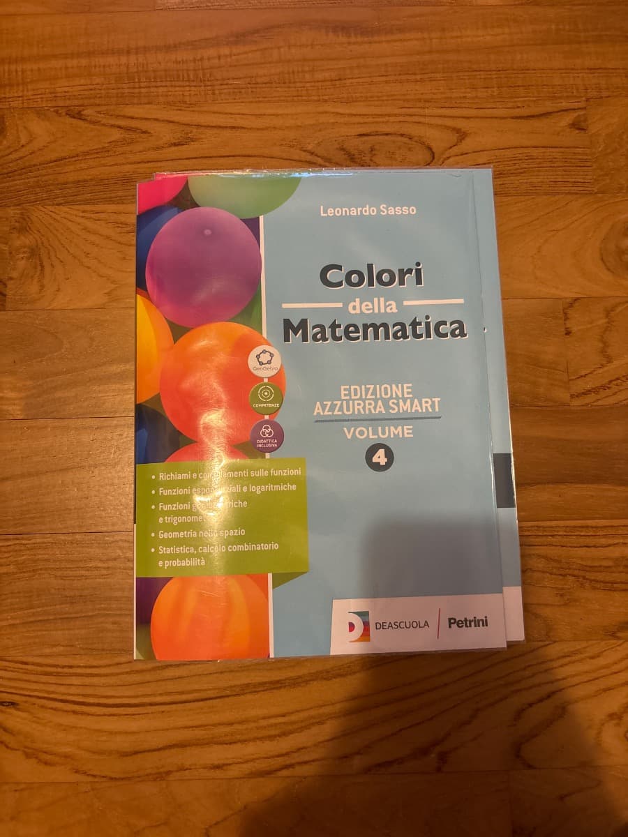COLORI DELLA MATEMATICA ED.AZZURRA SMART-VOL.4+QUAD.INCLUSIONE E REC 4+EBOOK - foto 1