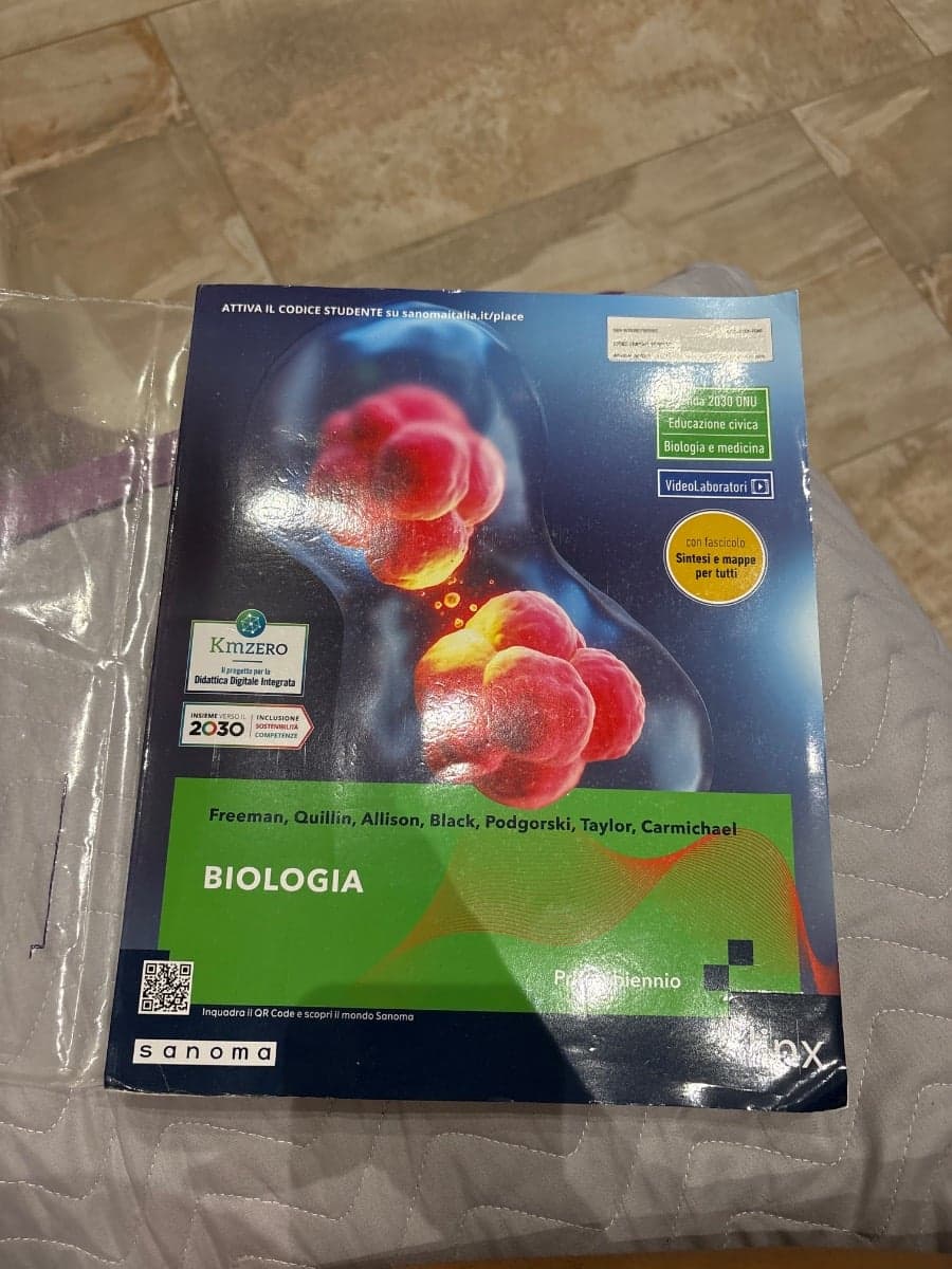 BIOLOGIA - PRIMO BIENNIO - CON SINTESI E MAPPE PER TUTTI - foto 1
