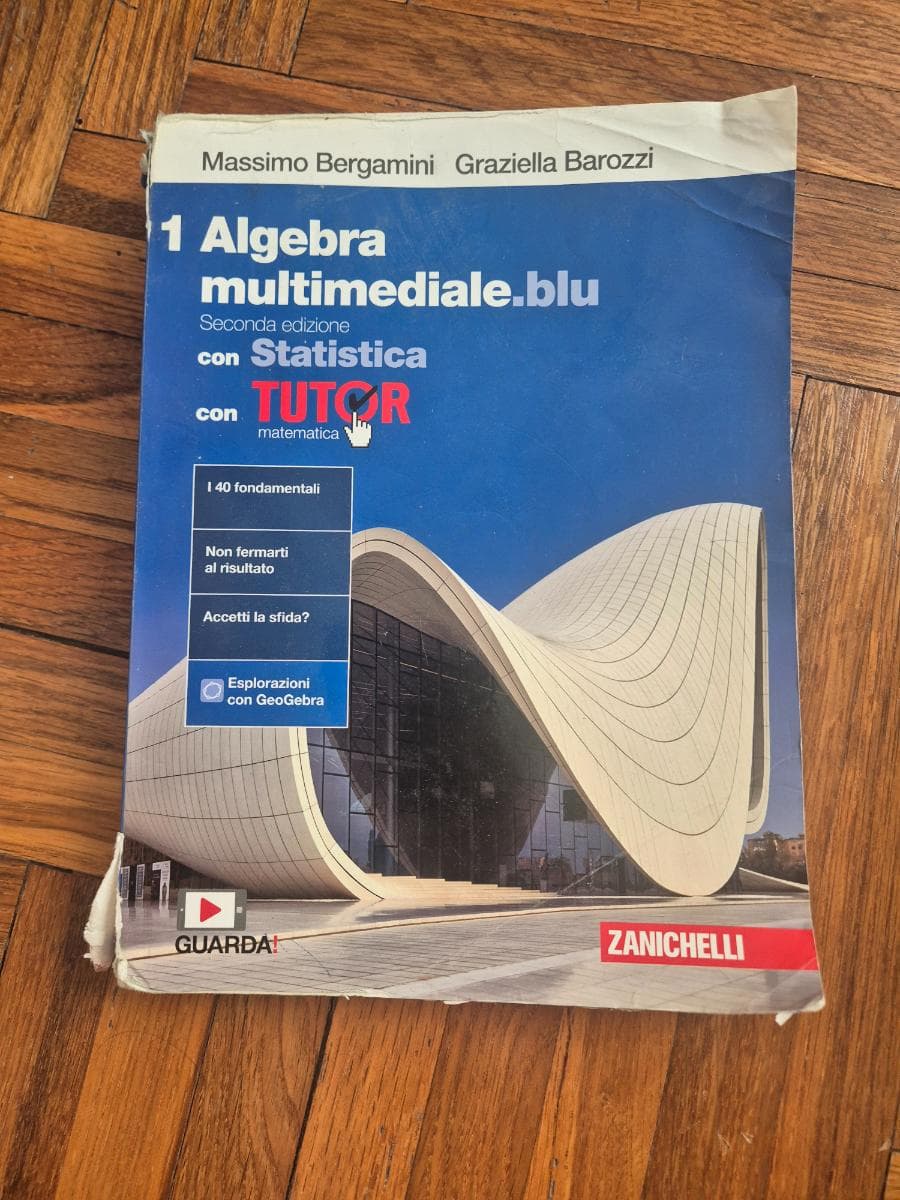 MATEMATICA MULTIMEDIALE.BLU - VOLUME ALGEBRA CON STATISTICA 1 CON TUTOR (LDM) - foto 1