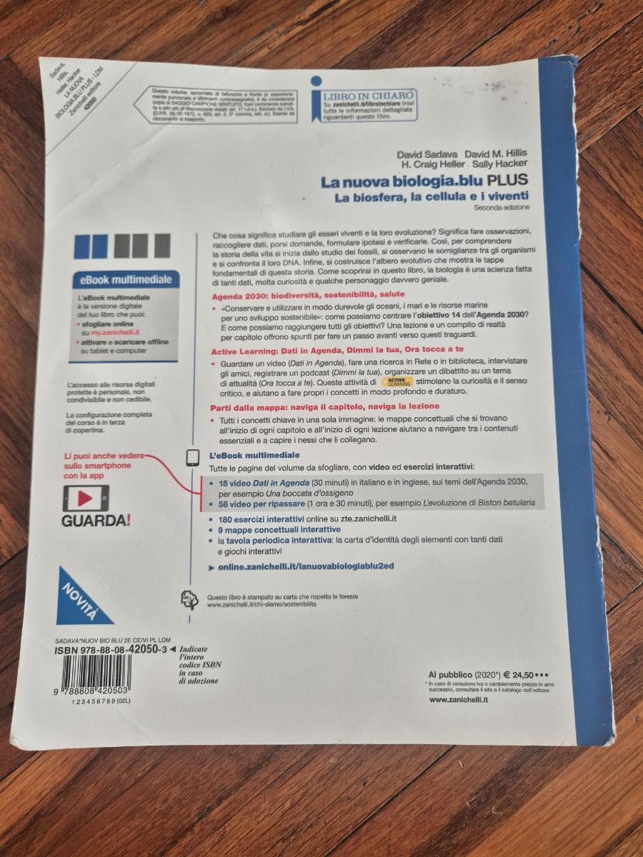 NUOVA BIOLOGIA.BLU 2ED. (LA) - LA BIOSFERA, LA CELLULA E I VIVENTI PLUS (LDM) - foto 2