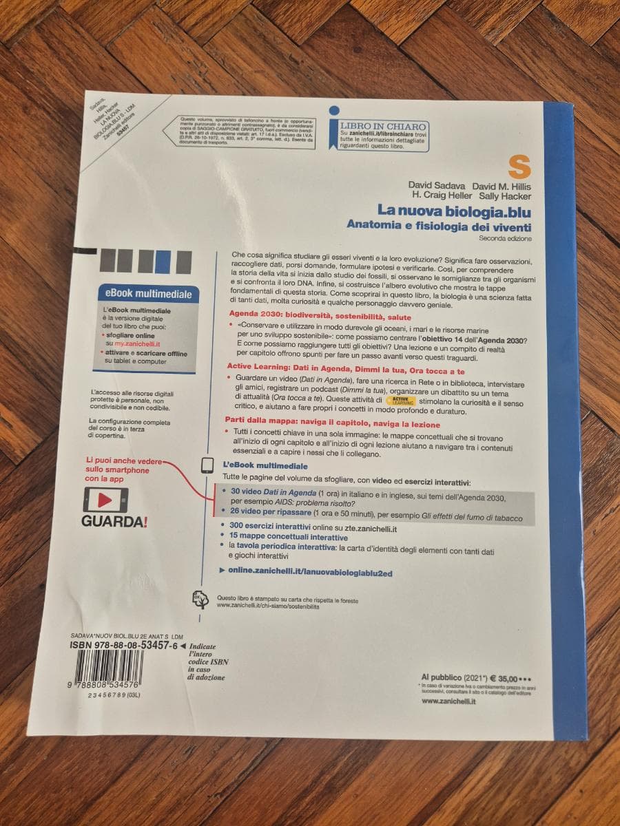 NUOVA BIOLOGIA.BLU 2ED. (LA) - ANATOMIA E FISIOLOGIA DEI VIVENTI S (LDM) - foto 2