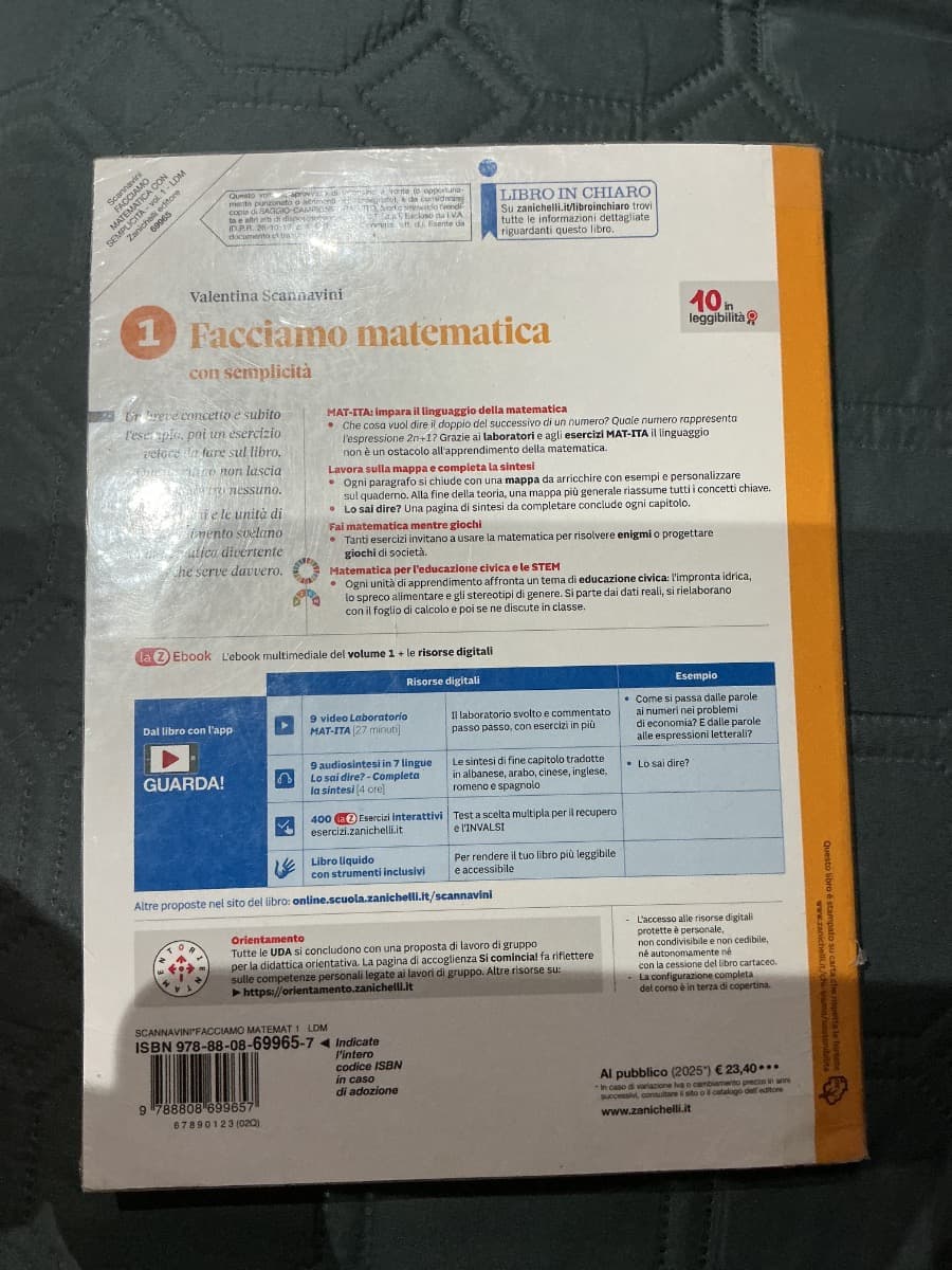 FACCIAMO MATEMATICA CON SEMPLICITÀ - VOL. 1 (LDM) - foto 2