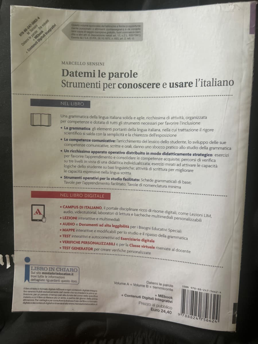 DATEMI LE PAROLE. STRUMENTI PER CONOSCERE E USARE L'ITALIANO - foto 2