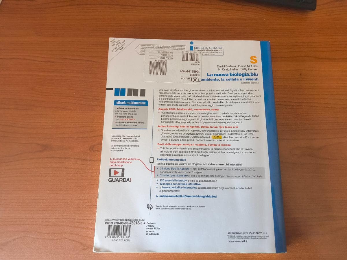 NUOVA BIOLOGIA.BLU 2ED. (LA) - L'AMBIENTE, LA CELLULA E I VIVENTI S (LDM) - foto 2