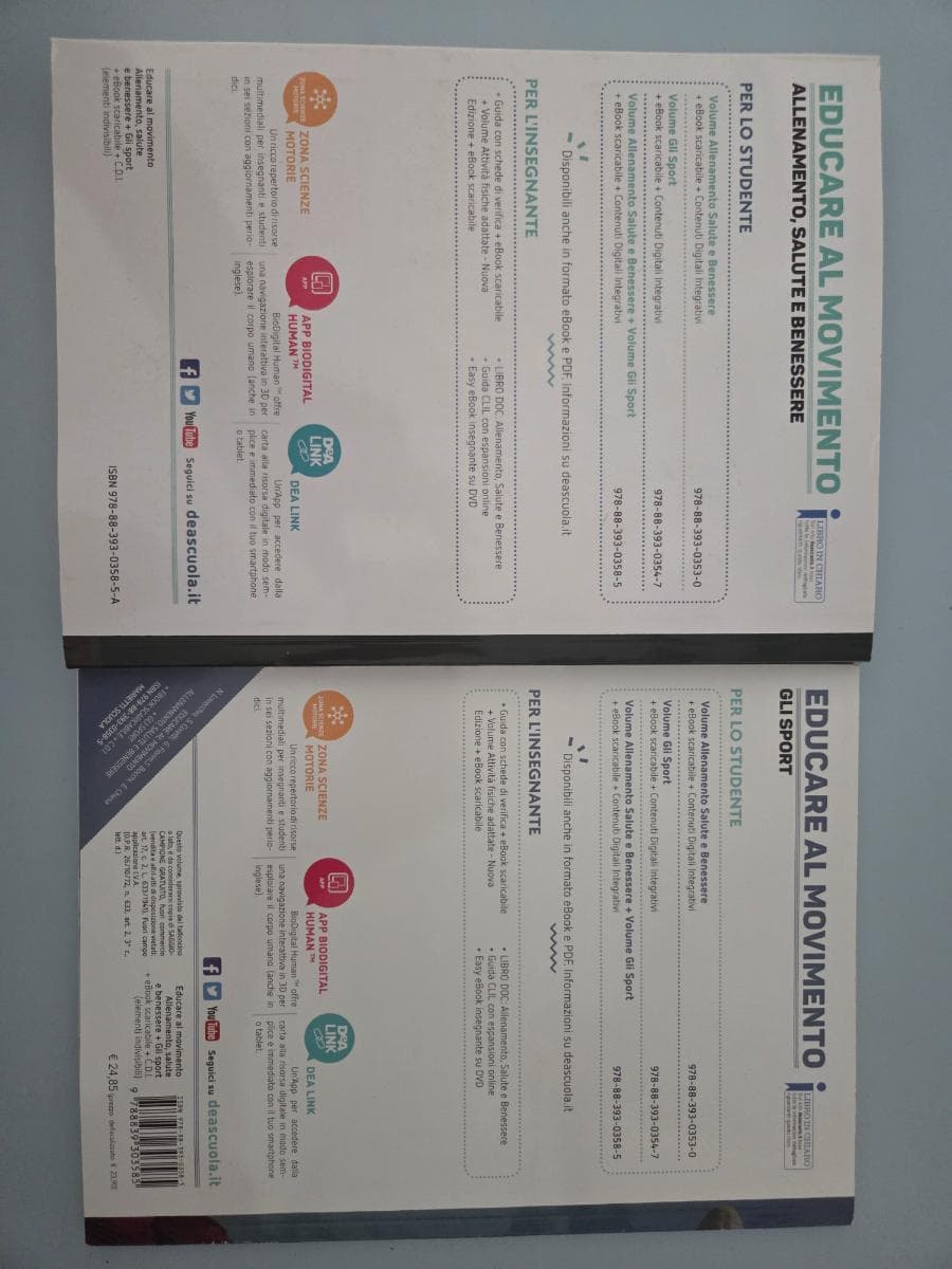 EDUCARE AL MOVIMENTO VOLUME ALLENAMENTO SALUTE E BENESSERE + EBOOK - foto 2