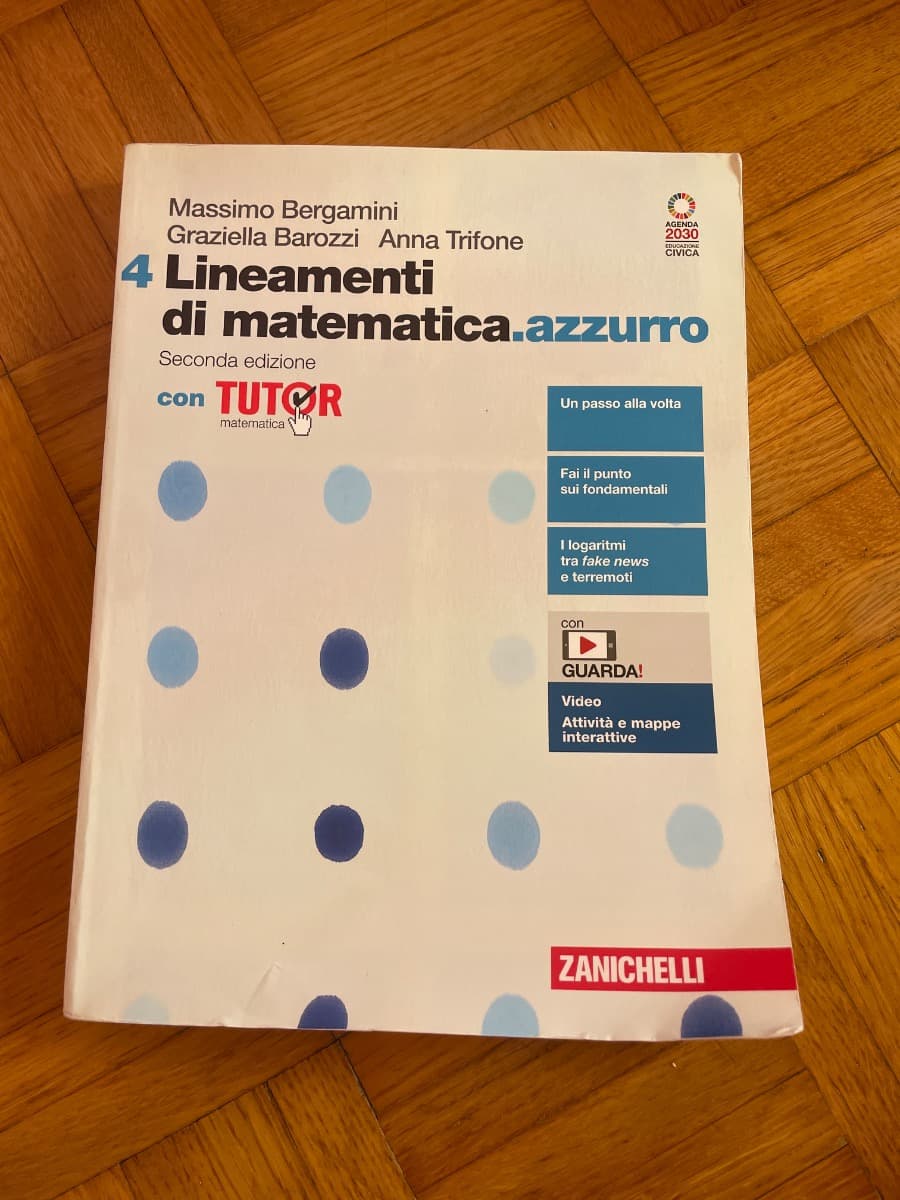 LINEAMENTI DI MATEMATICA.AZZURRO 2ED. - VOLUME 4 CON TUTOR (LDM) - foto 1