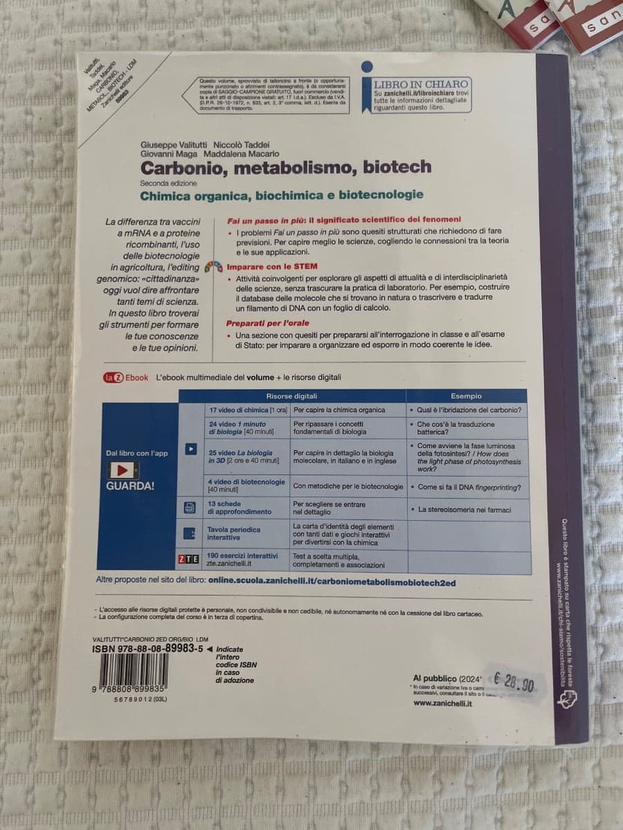 CARBONIO, METABOLISMO, BIOTECH 2ED. (LDM) - foto 2